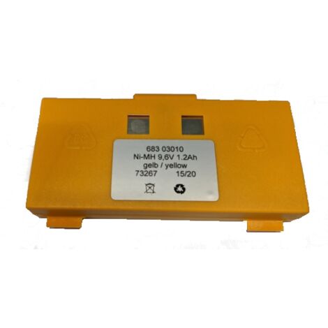BATTERIE JAUNE HETRONIC 9,6V 1,2ah 68303010
