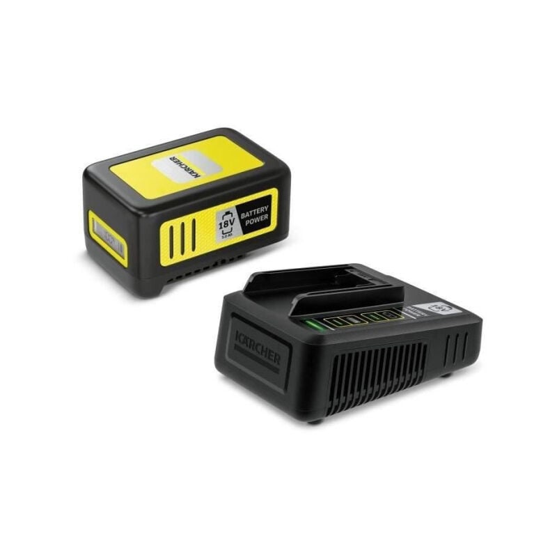 Karcher - Batterie Power 18V/5Ah avec chargeur secteur - Ecran lcd et grips antidérapants