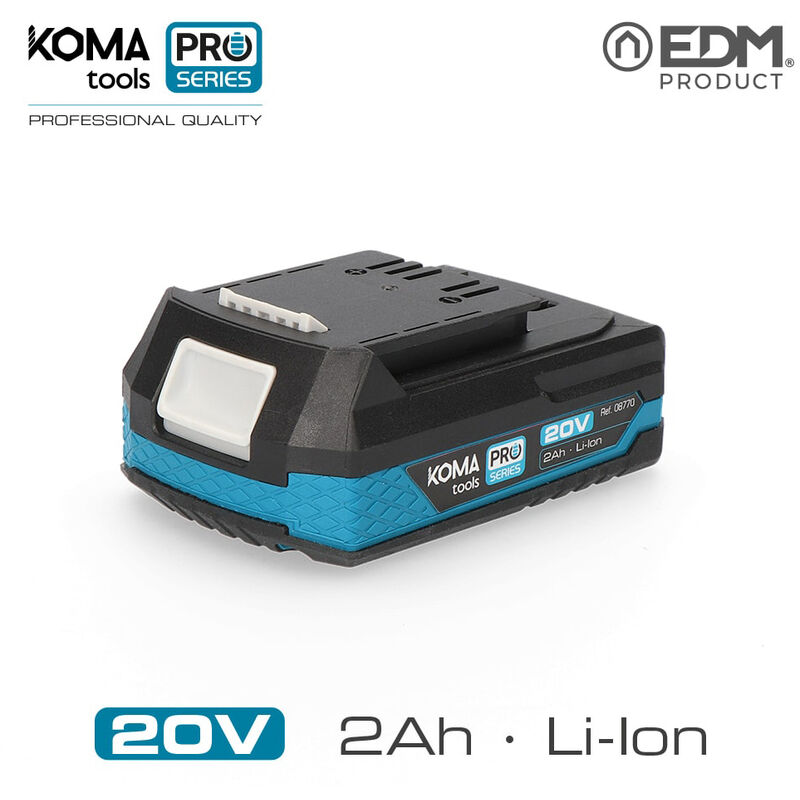 E3/08770 Batterie Li-Ion 20v 2.0a Koma Tools Pro Series Battery