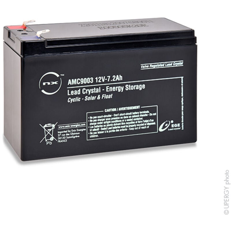 NX - Batterie lead crystal 6-CNFJ-7.2 12V 7.2Ah F6.35