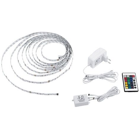 BATTERIE LED 300lm 17.5W RGB AUTOADHESIVE C/CONTROL - 6 M