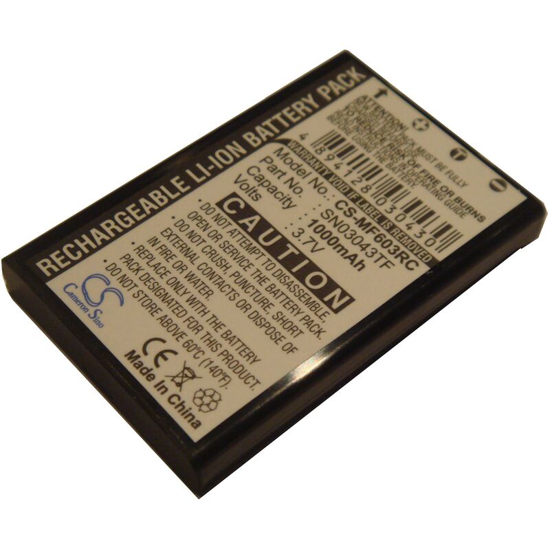 Batterie li-ion 1000mAh pour one for all Xsight Touch, urc 8603, remplace SN03043TF