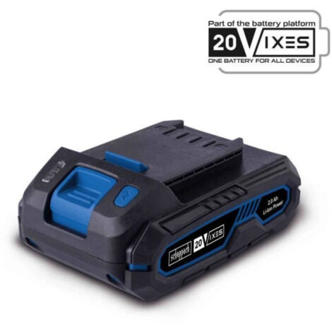 Batterie Li-ion 20V 2Ah – Compatible gamme SCHEPPACH 20V IXES – Légère et performante pour projets de bricolage