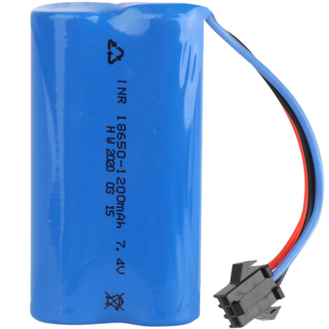 Batterie Li-ion 7,4V 1200mAh pour Voiture Télécommandée RC - Haute Capacité
