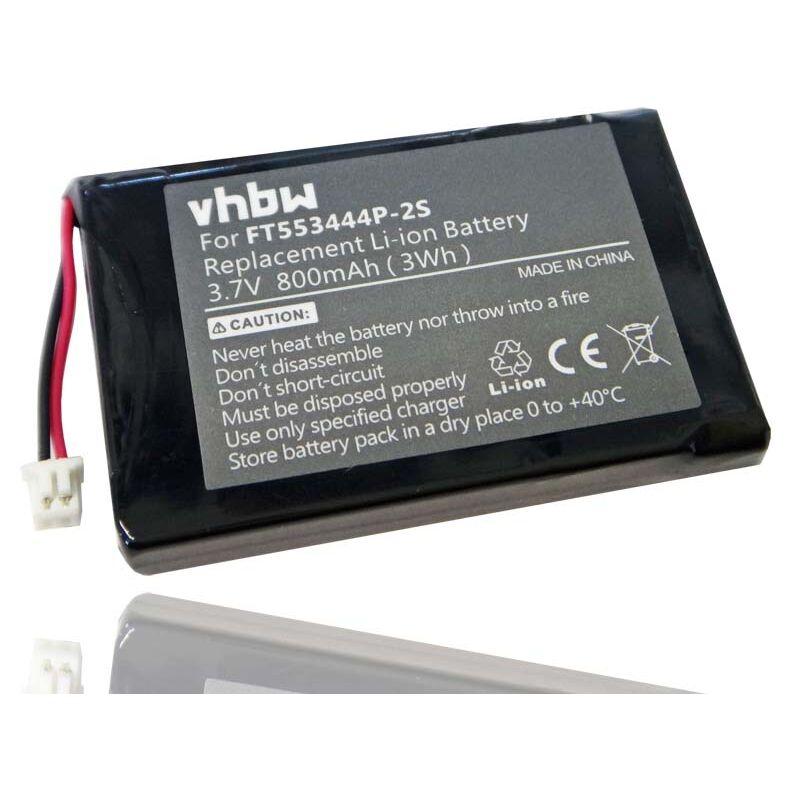 Batterie li-ion 800mAh 3.7V pour stabo etc. remplaçant FT553444P-2S