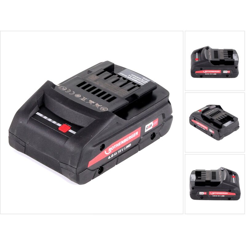 Rothenberger - Batterie ro BP18/4 Li-HD Batterie - 18V / 4,0 Ah ( 1000002548 )