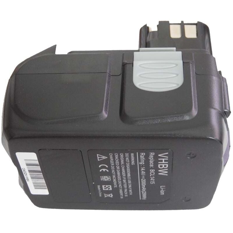 Batterie Li-Ion vhbw pour outils électroniques Hitachi DS 14DMR, DS 14DV, DS 14DVA, DS 14DVB, DS 14DVB2, DS 14DVB2K. Remplace: BCL1415, 327728, 327729