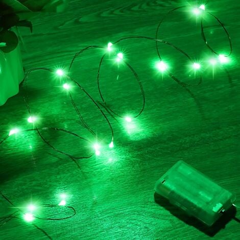 LED Lichterkette mit Batterie, 2MX20Leds Mini Lichterketten Draht