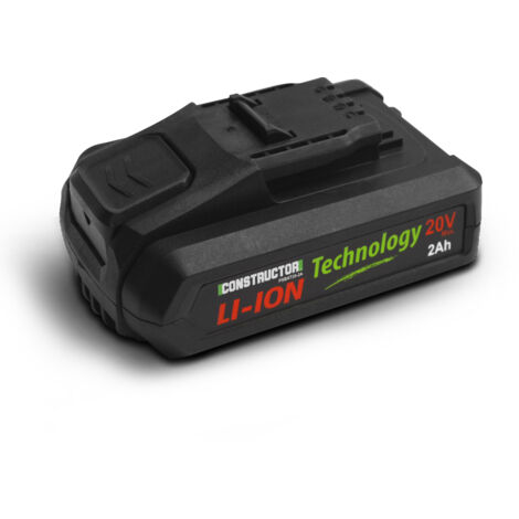 Batterie lithium 20V 2Ah – Compatible outils Constructor PowerShared – Flexibilité d'utilisation sans nouveaux chargeurs