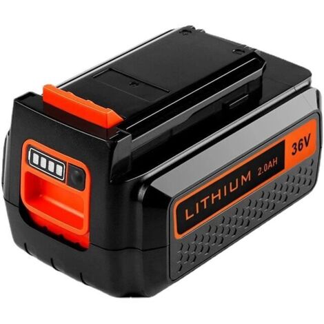 Batterie Lithium 36V 2Ah, Compatible avec Tous Les Outils 36V BLACK+DECKER, Sans Effet Mémoire, Faible Autodécharge, Pratique