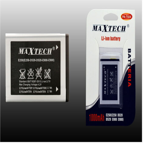Batterie Lithium Compatible Pour Samsung E250 Smartphone 1000 Mah Maxtech Pa-t024