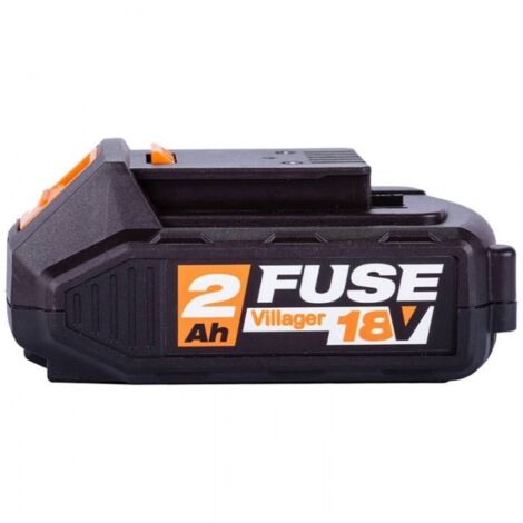 Batterie Lithium ion 18 volts 2Ah Villager Fuse - Orange