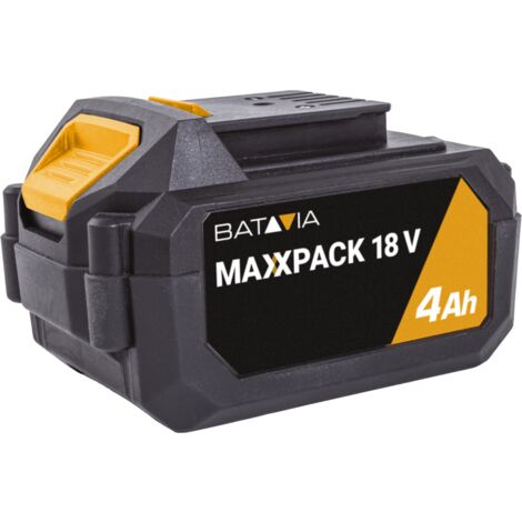 Batterie lithium-ion 18V 4.0Ah – Compatible avec 60 outils Maxxpack – Performance optimale sans effet mémoire – Batavia - LI 4 AH
