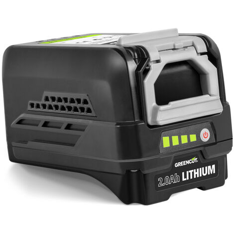 Batterie lithium-ion 40V 2.0Ah avec écran LCD – Compatible outils Greencut – Charge rapide sans effet mémoire – BT402L