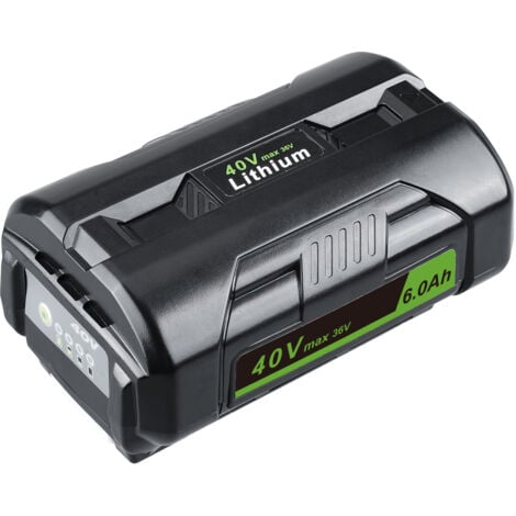 PDSTATION Batterie lithium-ion 6.0 Ah 40 V OP4040 de remplacement pour Ryobi 40 V compatible avec les batteries Ryobi OP4050A OP40201 OP4026 OP40261 OP4030 OP40301 OP4050 OP4060