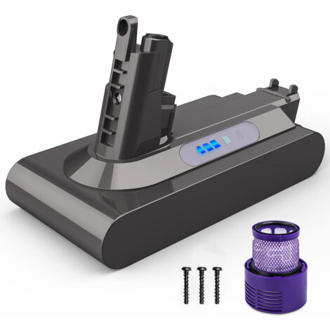 Batterie Lithium-ion 6000mAh 25.2V pour aspirateur Dyson V10 – Autonomie prolongée – Compatible V10 Animal, V10 Absolute