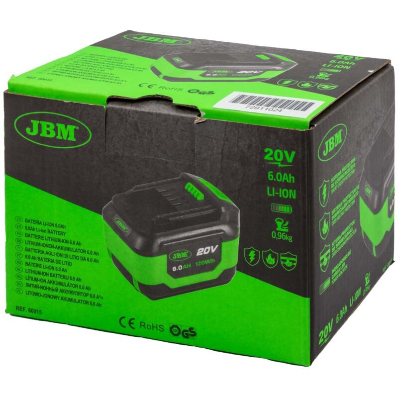 JBM - batterie li-ion samsung 6,0 ah 60015