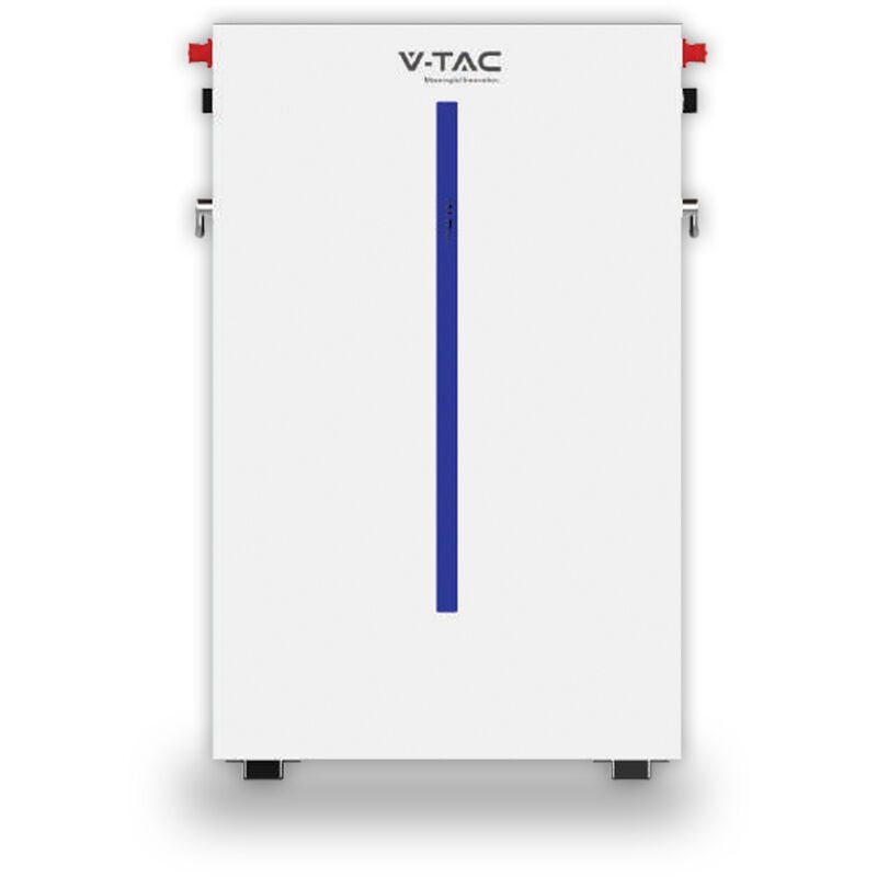 Batterie murale au lithium-fer-phosphate (LiFePO4) de 6,14 kWh bms intégré pour onduleurs photovoltaà¯ques (51,2V 120Ah) IP65