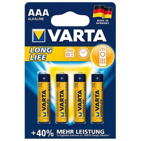 Batterie Longlife Aaamicro, 4-Er Bli. Varta