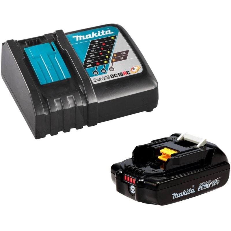 Makita - Batterie BL1820B 2,0 Ah 18V + chargeur rapide DC18RC