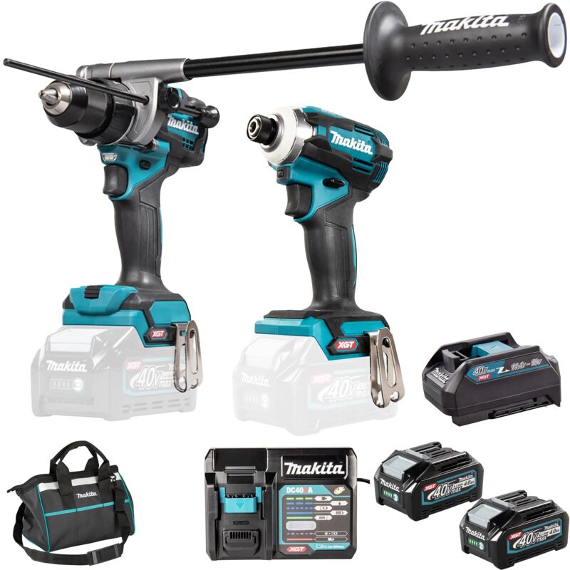 Combopack XGT 40Vmax: HP001G + TD001G + 2 x BL4040 + DC40RA + toolbag