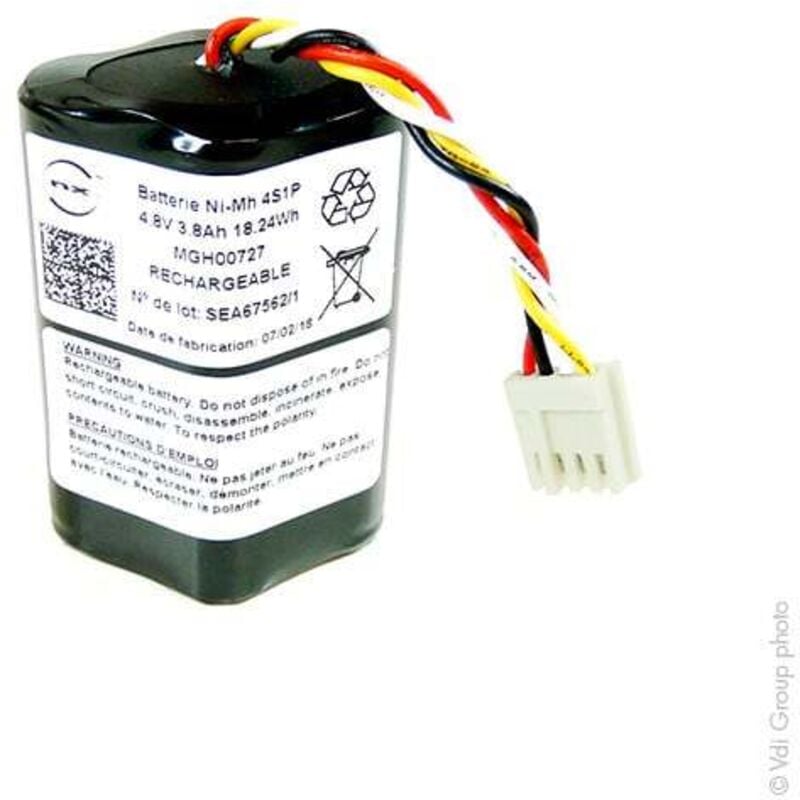 NX - Batterie médicale rechargeable Kangaroo / Sherwood E-Pump 4.8V 3.8Ah wst
