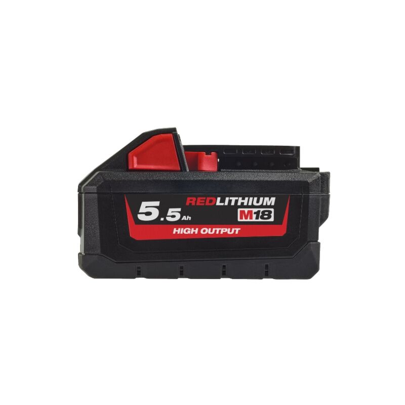 Batterie pour outillage électroportatif 18V 5.5Ah red lithium highoutput M18 HB55 Milwaukee