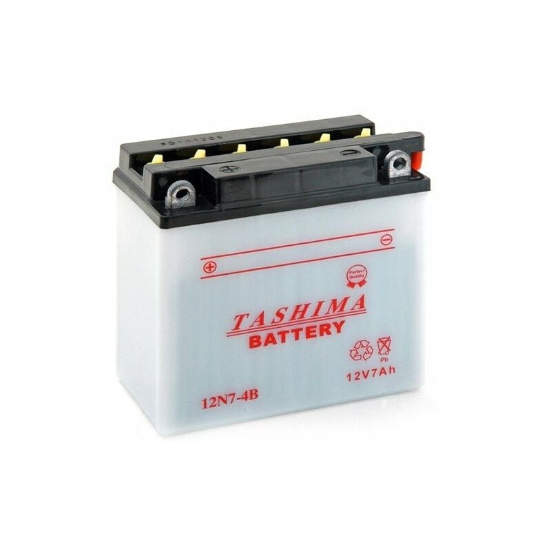 Batterie 12N74B + à gauche