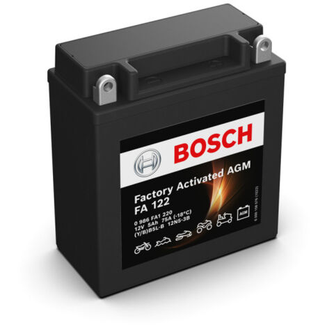 Batterie moto Bosch FA122 YB5L-B 12N5-3B 12V 5AH 75A
