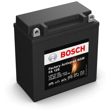 Batterie moto Bosch FA128 YB9L-A2 12N9-3B 12V 9AH 100A