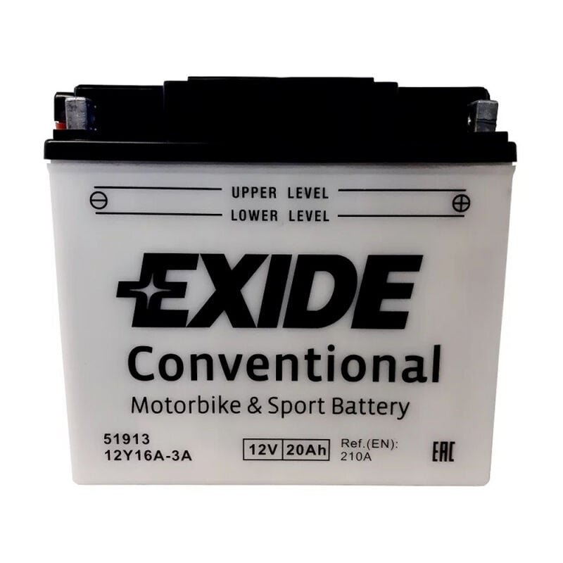 Batterie moto Exide 12Y16A-3A 12v 20ah 190A