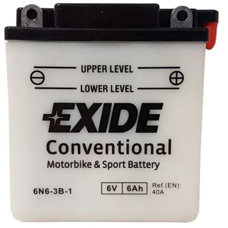 Batterie moto Exide 6N6-3B-1 6V 6ah 40A