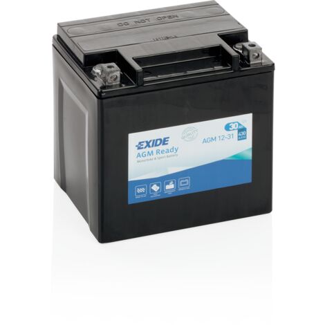 Batterie moto Exide AGM12-31 YIX30L 12v 30ah 430A