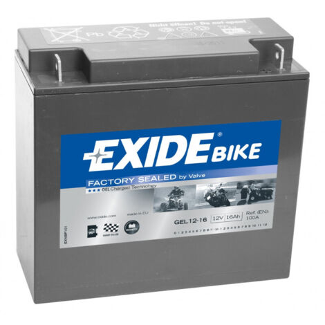 Batterie moto Exide GEL12-16 12v 16ah 100A