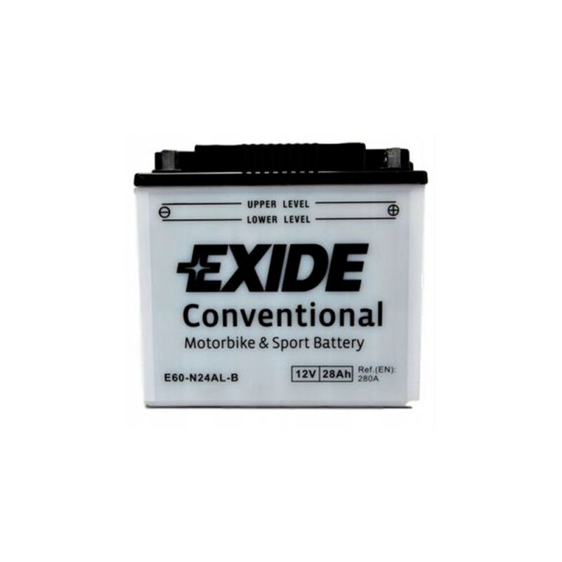 Batterie moto Exide E60-N24AL-B Y60-N24AL-B 12v 28ah 300A