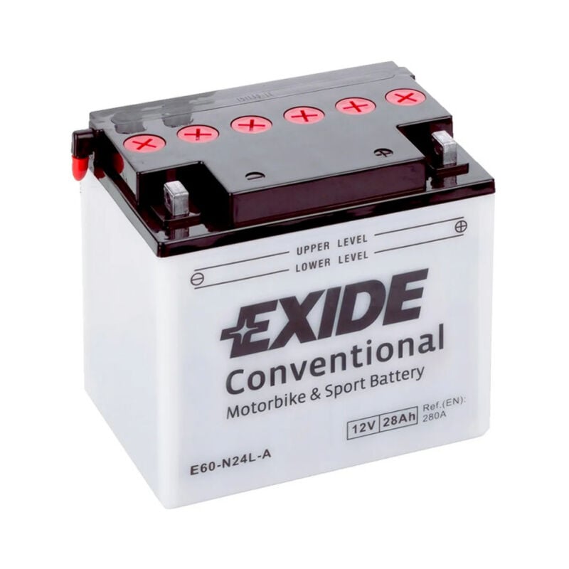 Batterie moto Exide E60-N24L-A Y60-N24L-A 12v 28ah 300A