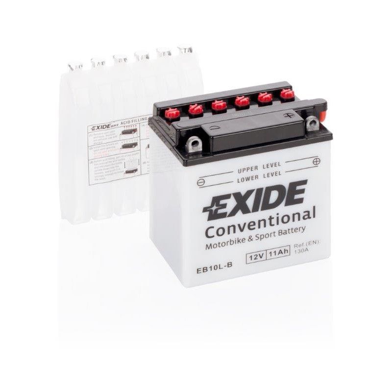 Exide - Batterie moto EB10L-B YB10L-B 12v 11ah 160A