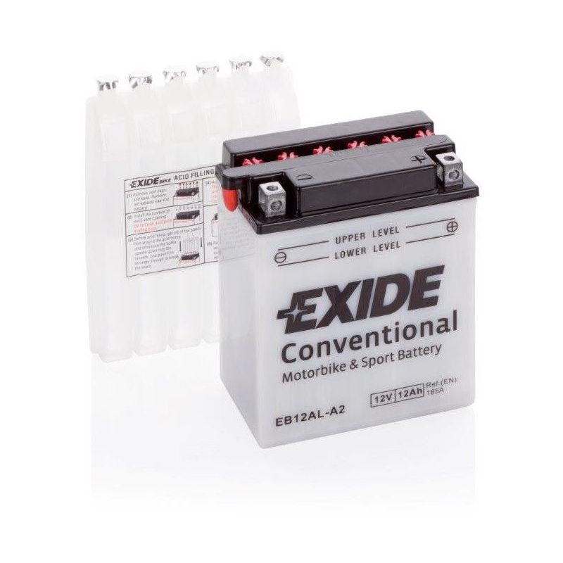 Exide - Batterie moto EB12AL-A2 YB12AL-A2 12v 12ah 150A
