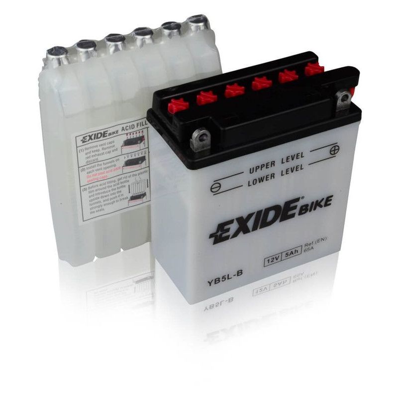 Exide - Batterie moto EB5L-B YB5L-B 12v 5ah 60A