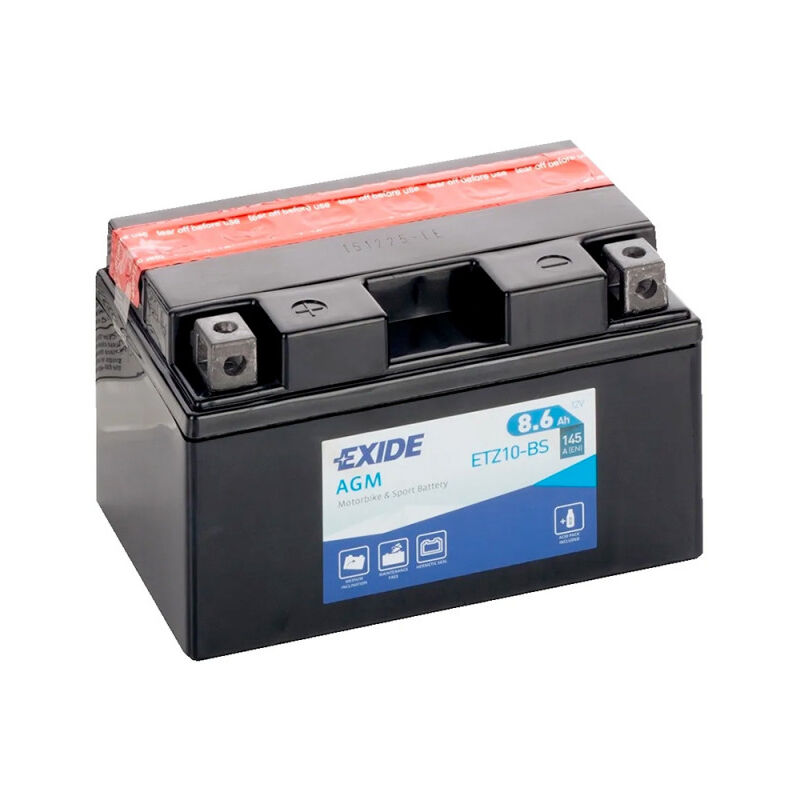 Exide - Batterie moto ETZ10-BS YTZ10S 12v 8.6ah 145A
