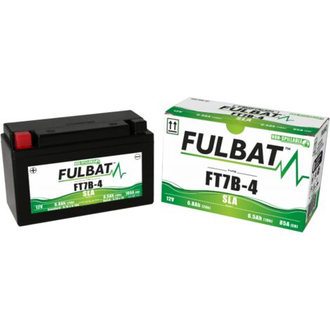 Batterie moto FULBAT FT7B-4 / YT7B-4 Etanche AGM 12V / 6Ah