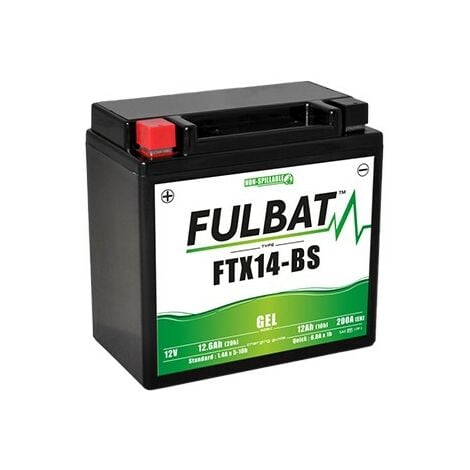 Batterie moto FULBAT FTX14-BS - GEL - 12V - 12.6Ah
