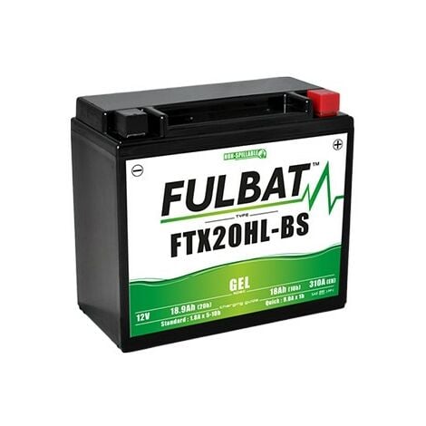 Batterie moto Gel YTX20HL-BS / FTX20HL-BS 12V 18.9Ah