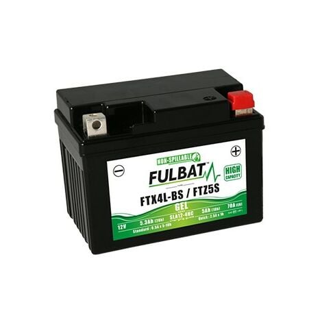 Batterie moto FULBAT FTX4L-BS/FTZ5S - GEL - 12V - 5.3Ah