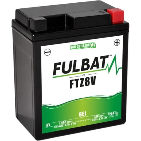 Batterie moto GEL FTZ8V GEL /YTZ8V FULBAT SLA Etanche 7.4AH