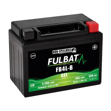 Batterie moto Gel YB4L-B / FB4L-B 12V 5Ah