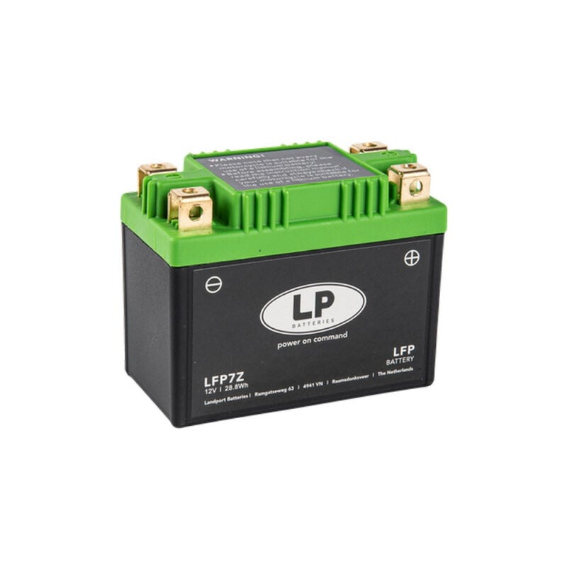 Landport - Batterie moto Lithium LFP7Z 12.8v 2.4AH 150A YTX7A-BS YTZ7S YB9-B