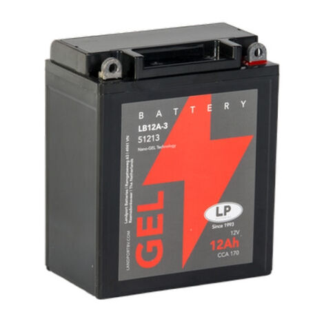 Batterie moto Landport LP GEL GB12AL-A YB12AL-A 12v 12ah 120A