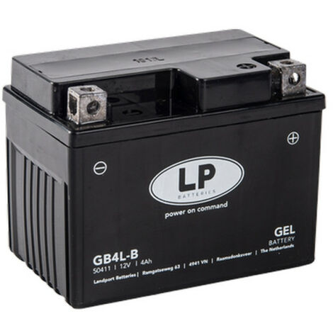 Batterie moto Landport LP GEL GB4L-B YB4L-B 12v 4ah 40A