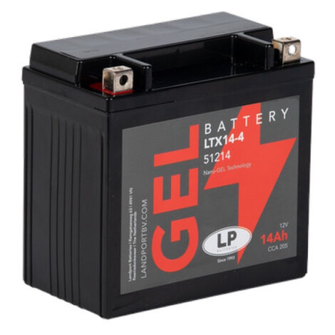 Batterie moto Landport LP GEL GTX14-4 YTX14-BS 12v 12ah 180A